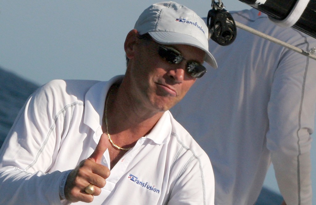 Transfusion’s skipper Guido Belgiorno-Nettis, a happy man gets his revenge for last year’s final day loss to Nerone - Rolex Farr 40 World Championships © Crosbie Lorimer http://www.crosbielorimer.com